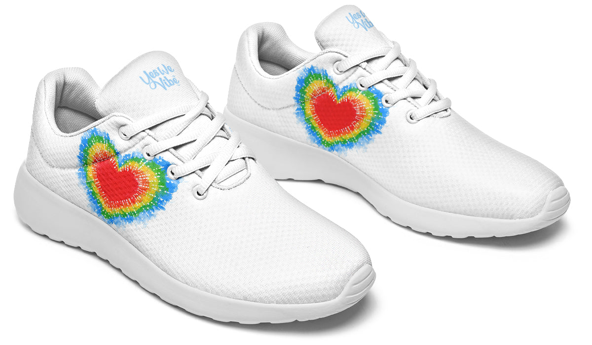 Watercolor Rainbow Heart