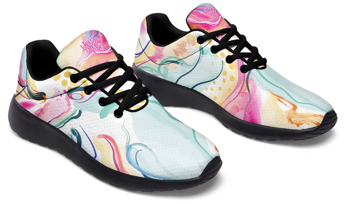 Watercolor Wavy Lines