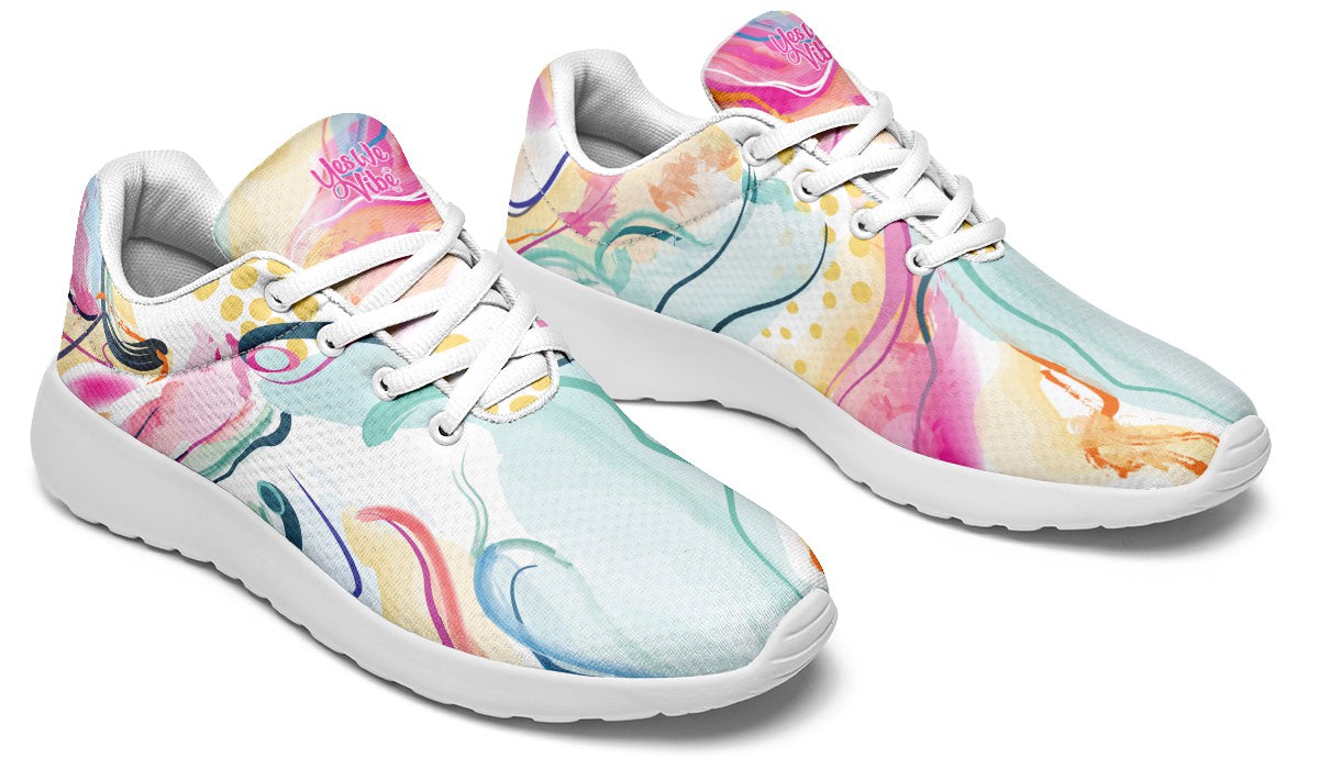 Watercolor Wavy Lines