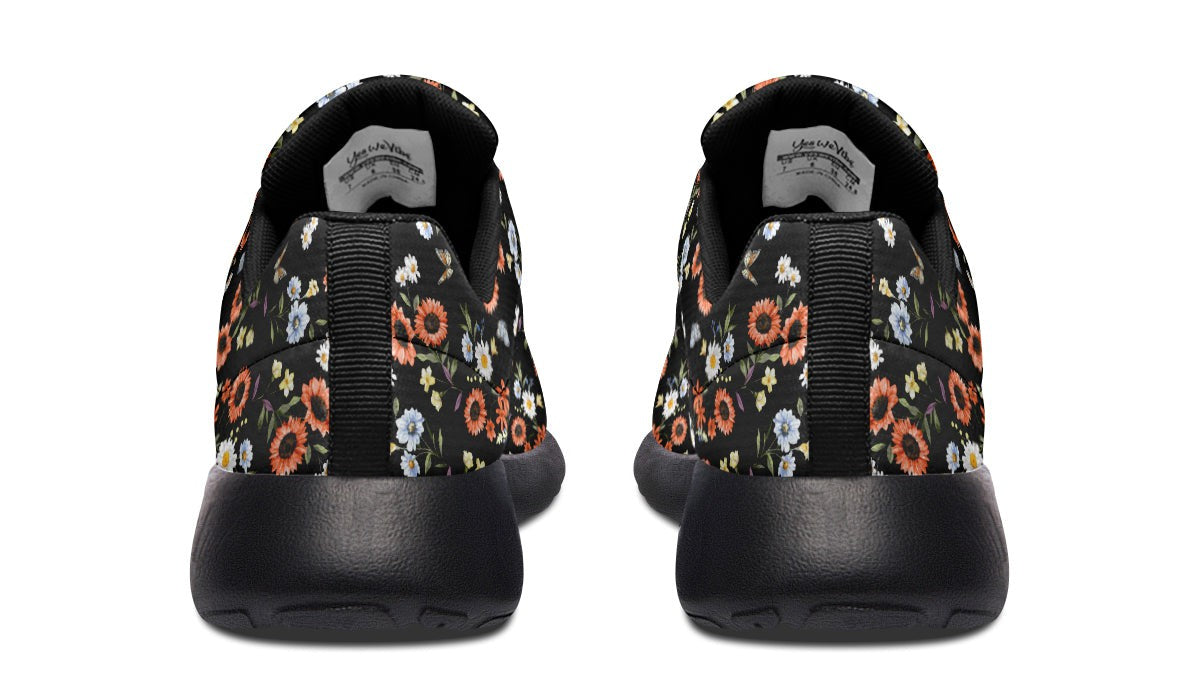 Wild Flowers And Butterflies