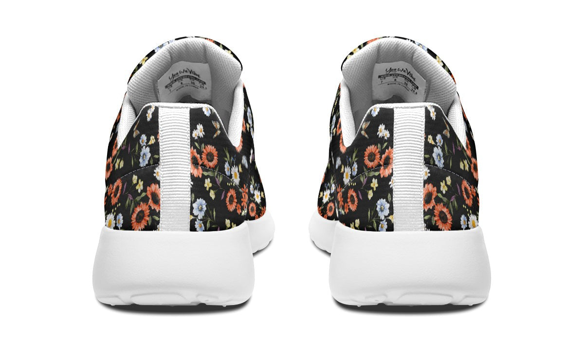 Wild Flowers And Butterflies