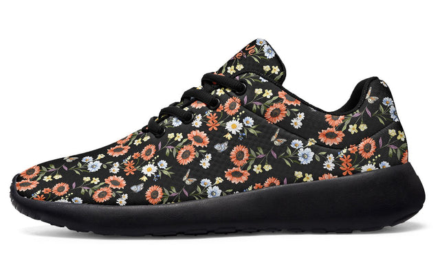 Wild Flowers And Butterflies