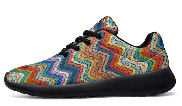 Zigzags Embroidered