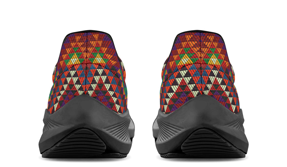 Triangles Pattern Red