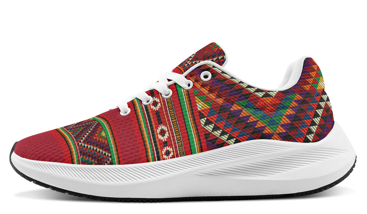 Triangles Pattern Red