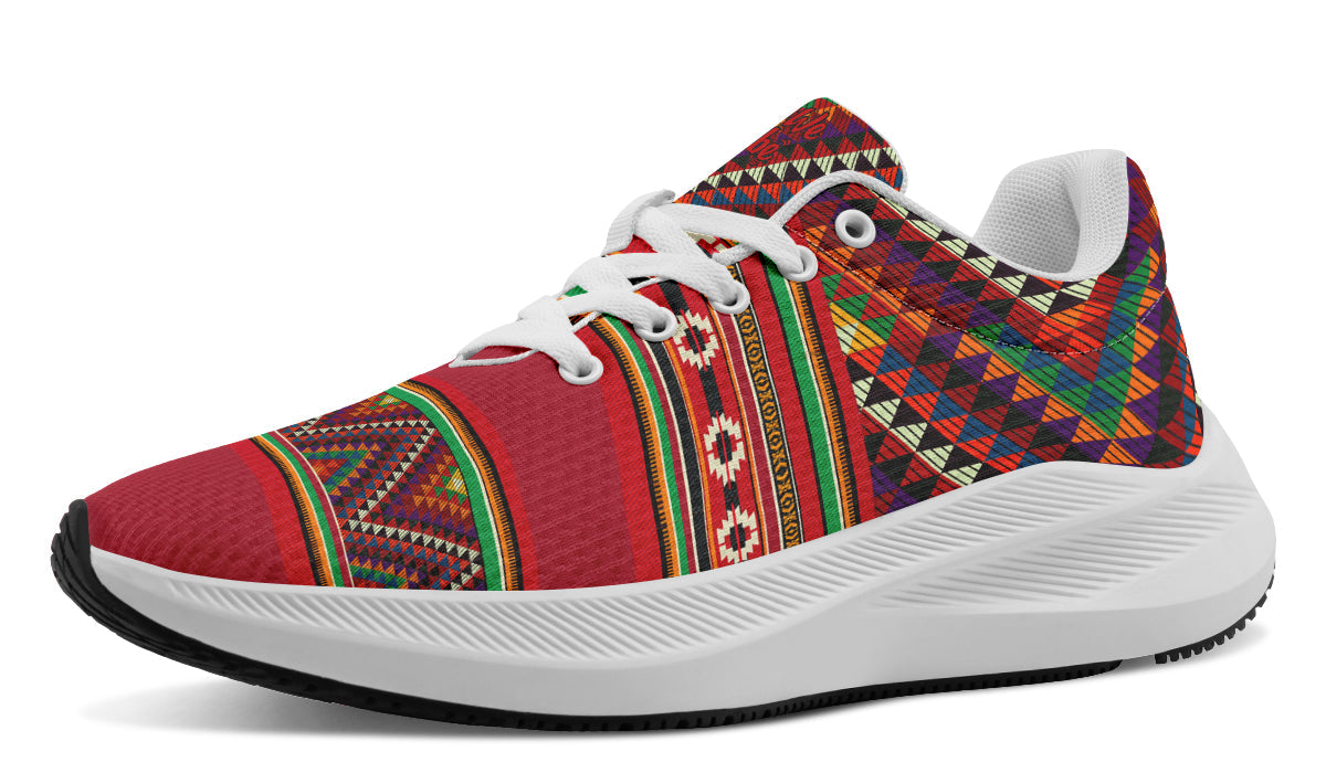 Triangles Pattern Red