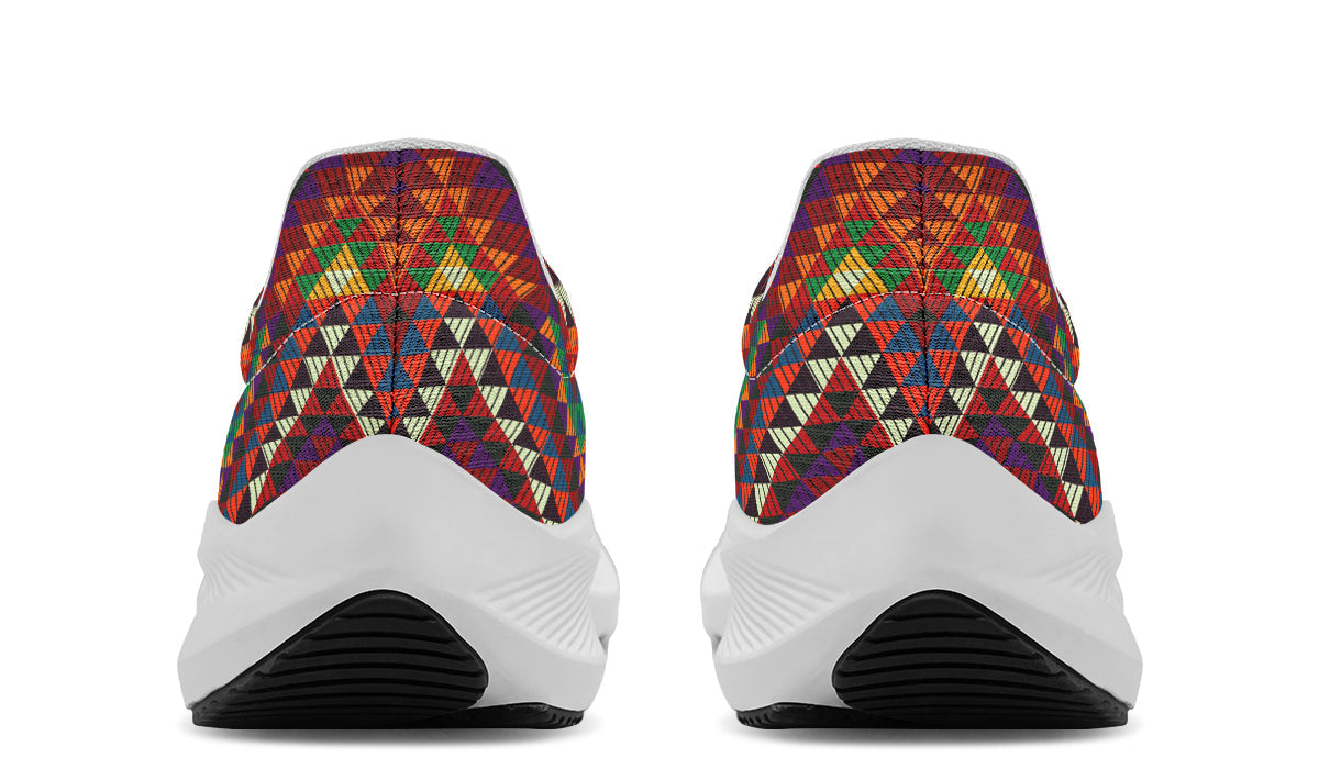 Triangles Pattern Red