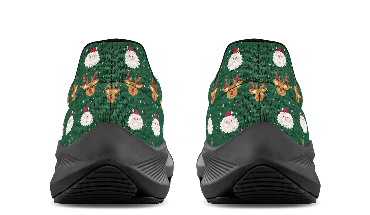 Cute Santa Claus And Reindeer