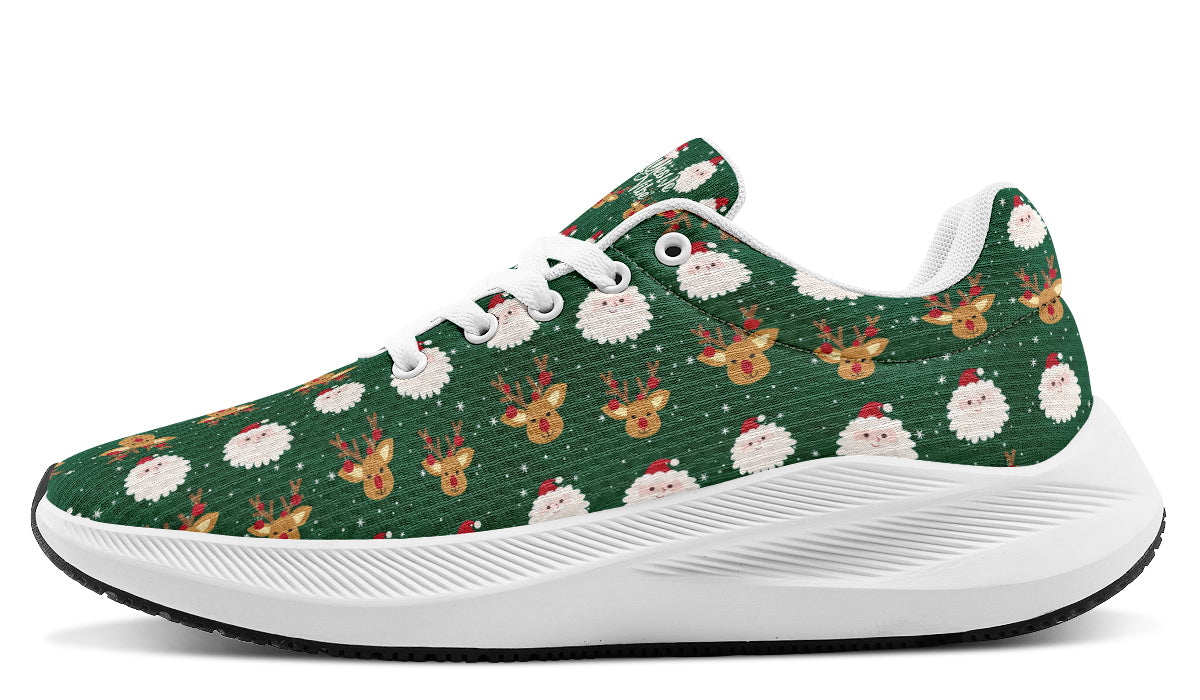 Cute Santa Claus And Reindeer