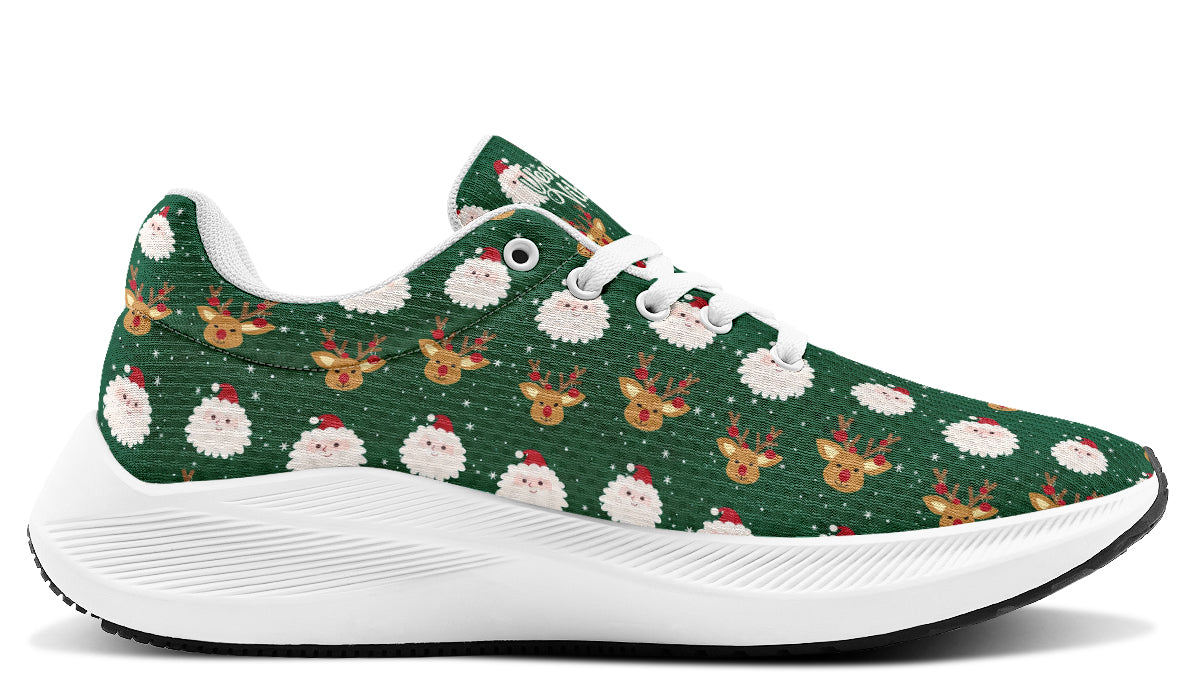 Cute Santa Claus And Reindeer