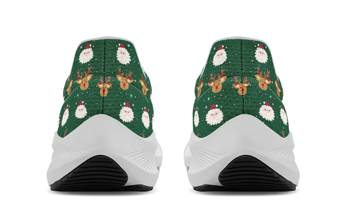 Cute Santa Claus And Reindeer