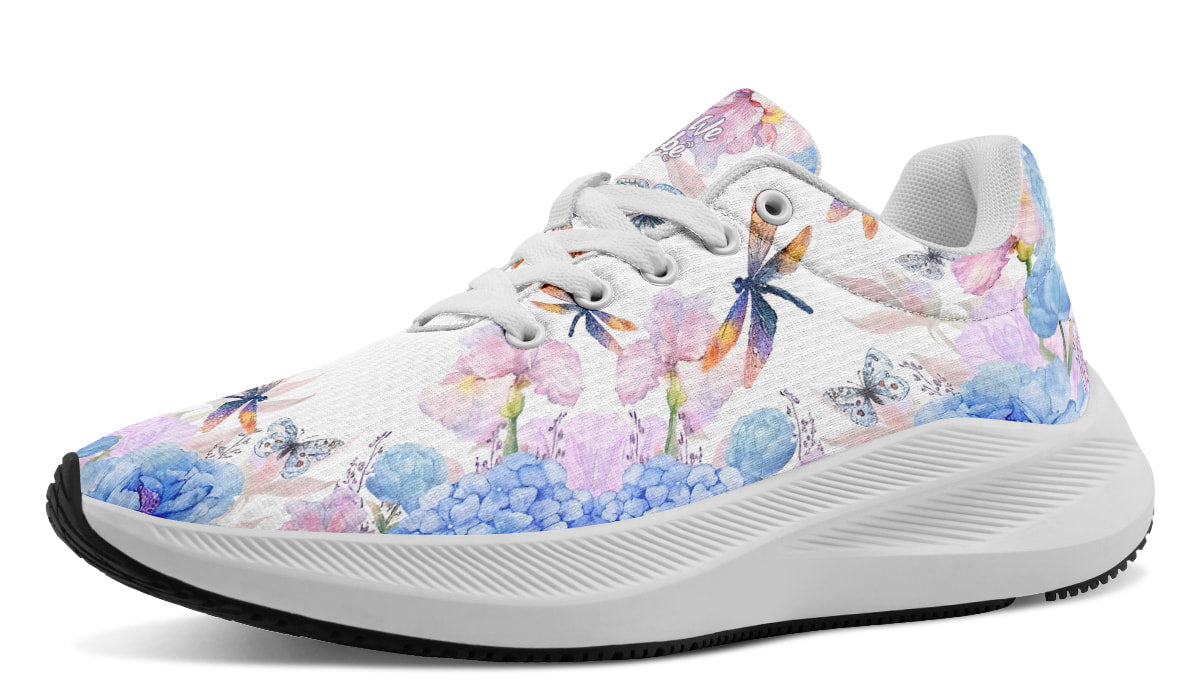 Flowers And Dragonfly