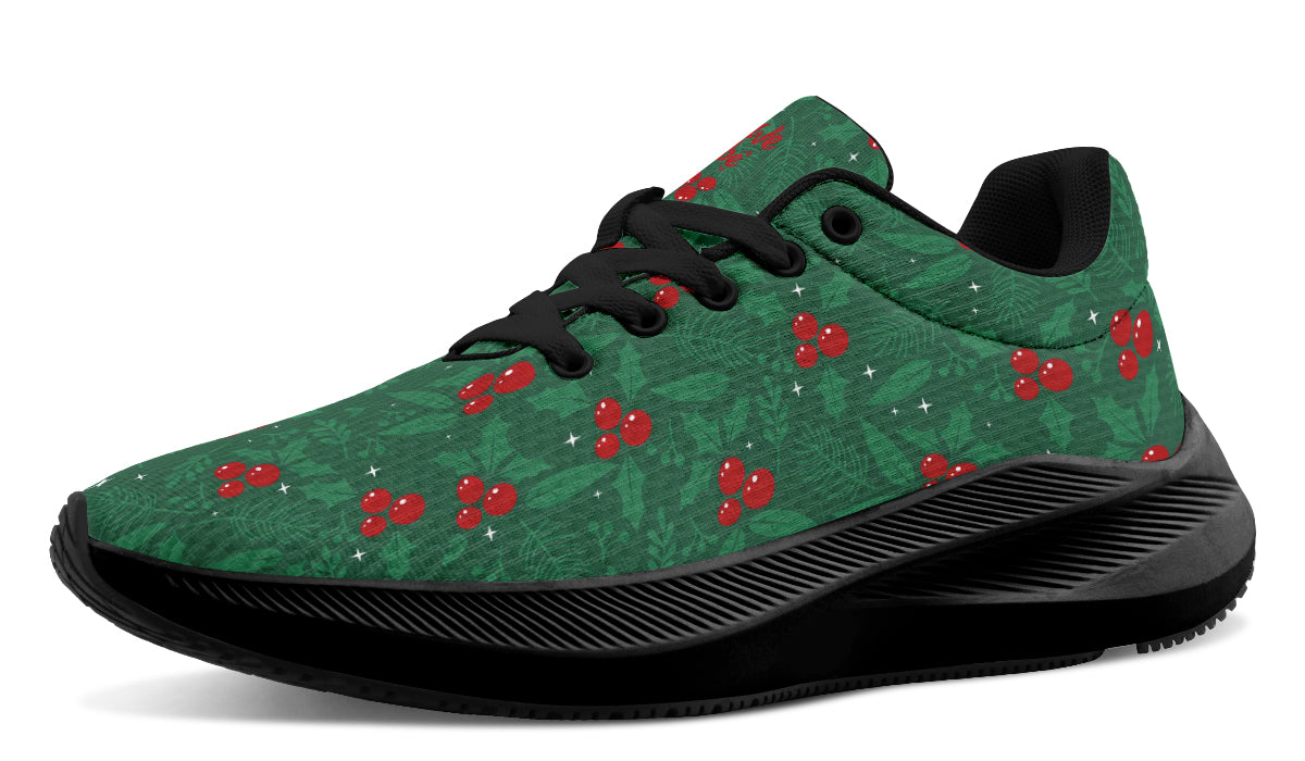 Holly Berry And Fir Branches