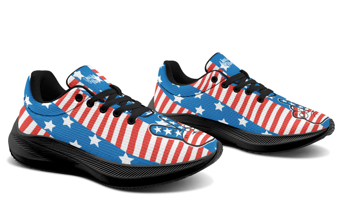 Peace Sign USA Flag