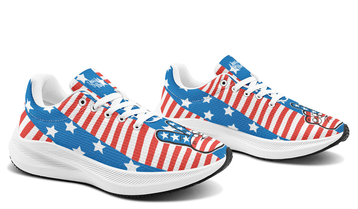 Peace Sign USA Flag