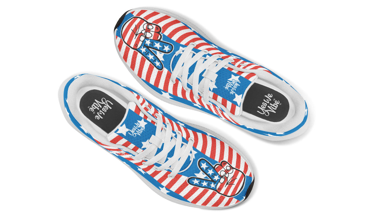 Peace Sign USA Flag