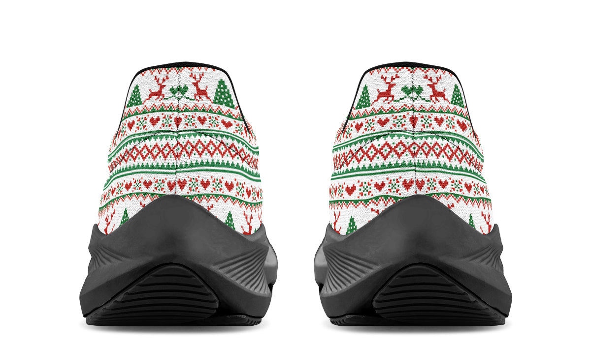 Pixel Deers And Christmas Trees