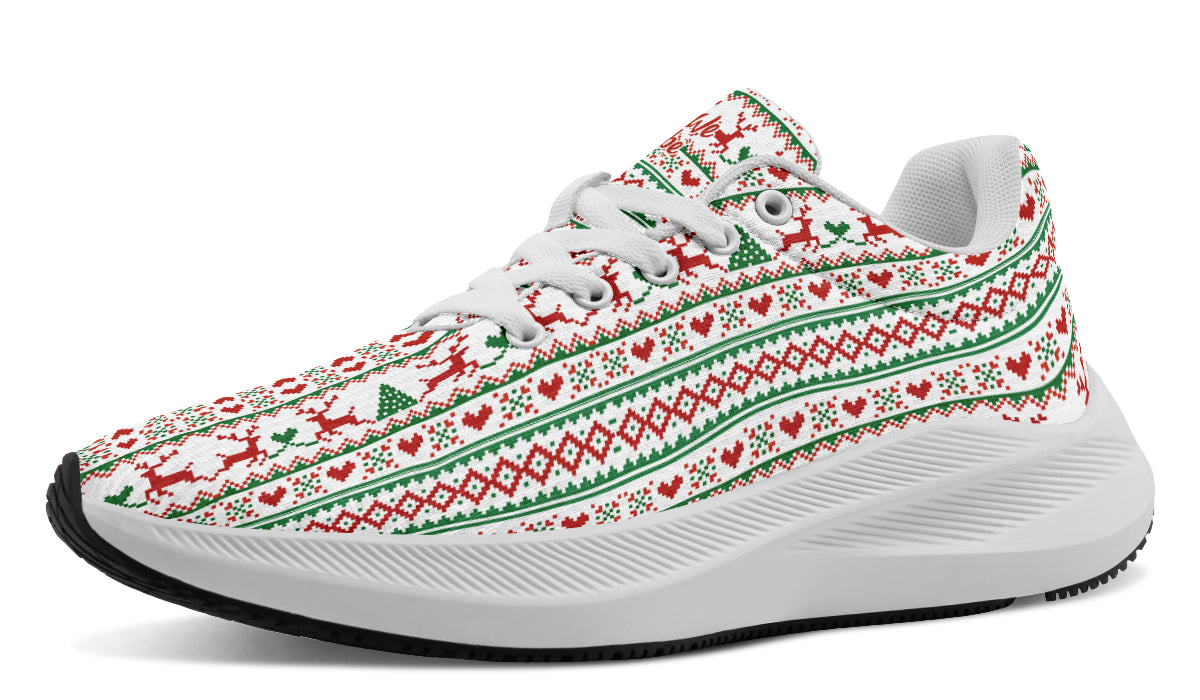 Pixel Deers And Christmas Trees