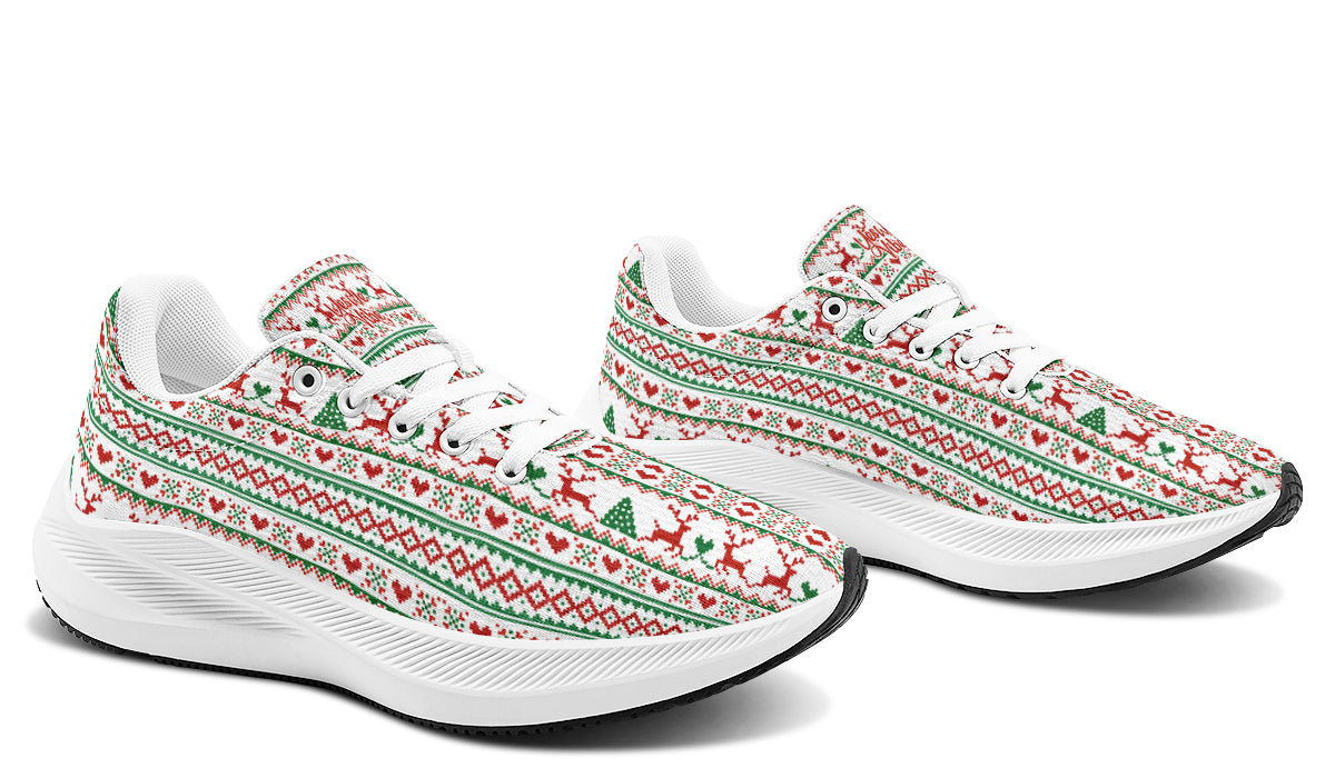 Pixel Deers And Christmas Trees