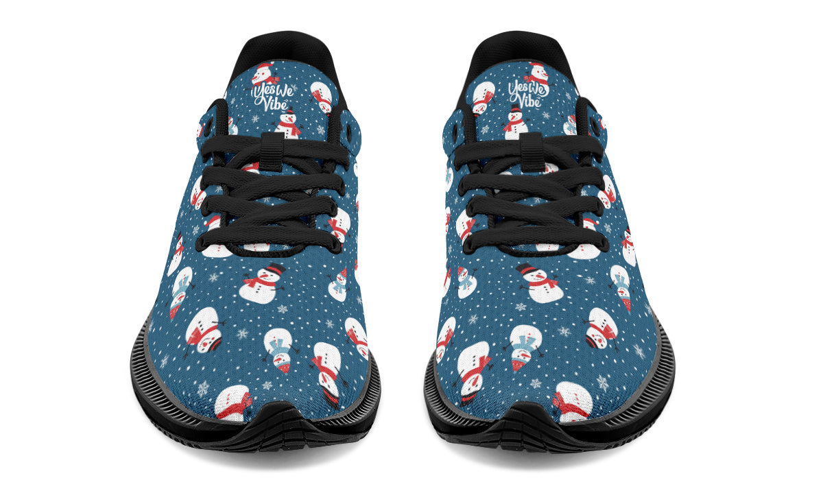Snowman And Snowflakes