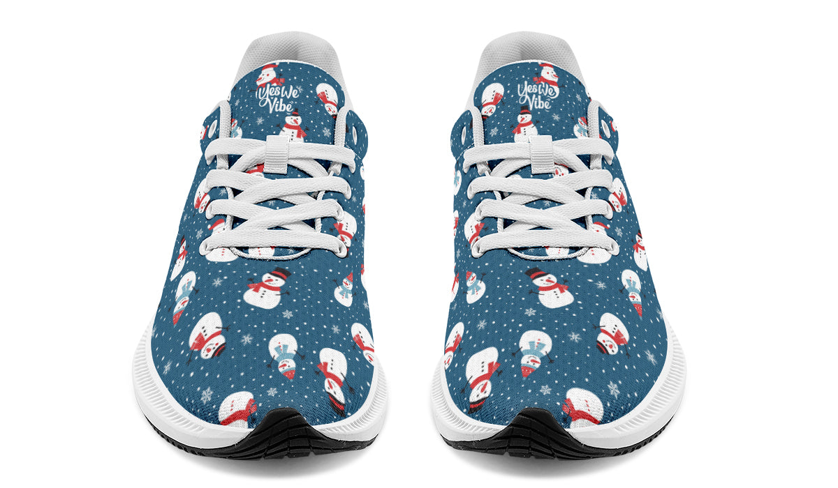 Snowman And Snowflakes