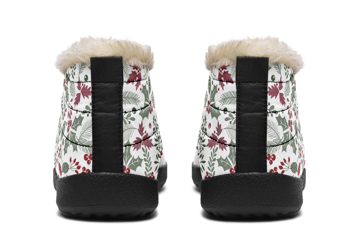 Fir Cone Holly Leaves And Berries