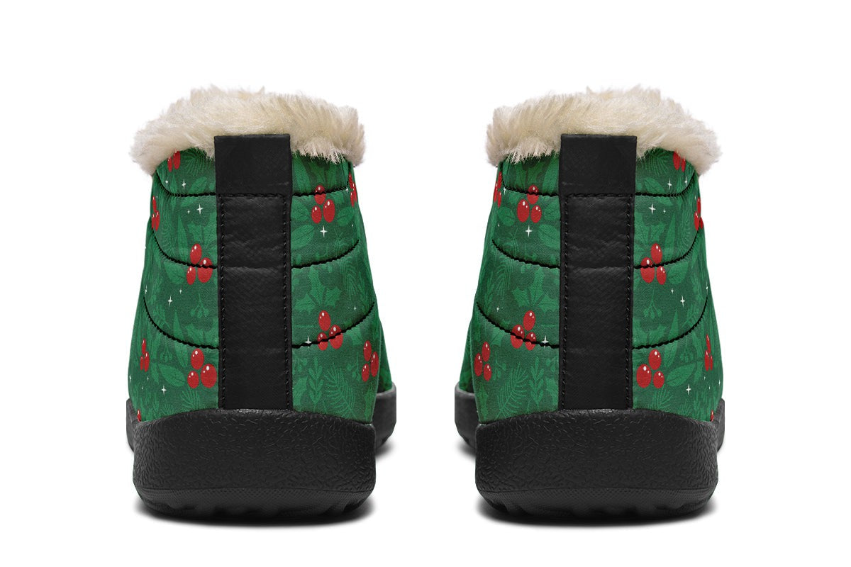 Holly Berry And Fir Branches