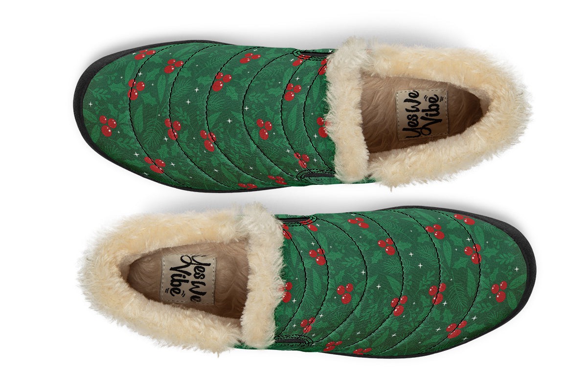 Holly Berry And Fir Branches