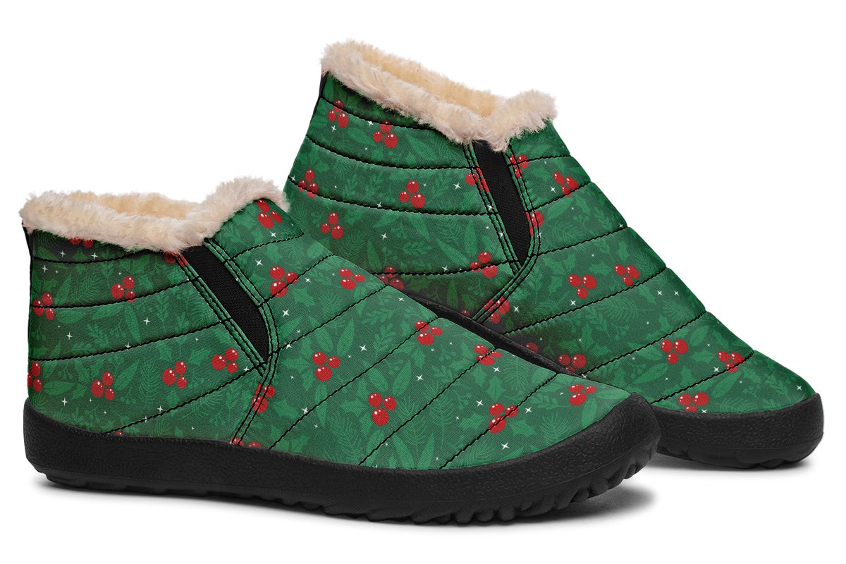 Holly Berry And Fir Branches