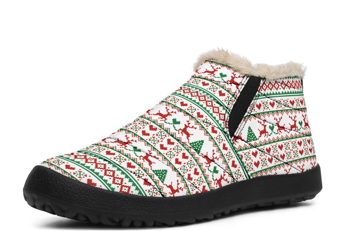 Pixel Deers And Christmas Trees