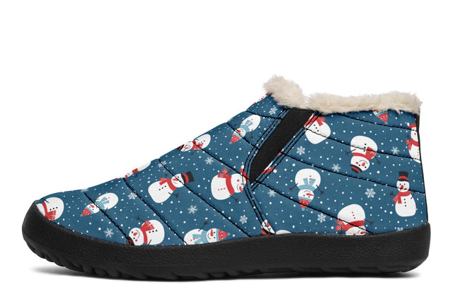Snowman And Snowflakes