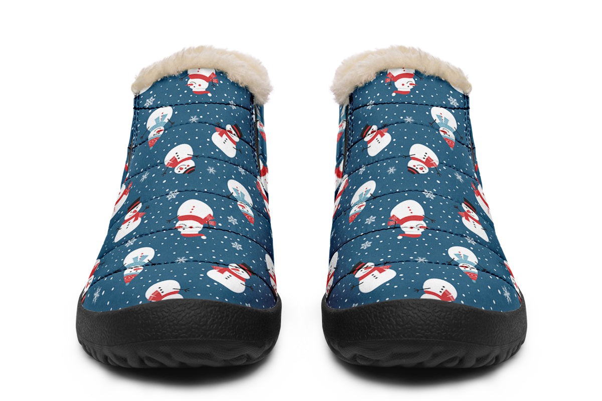 Snowman And Snowflakes