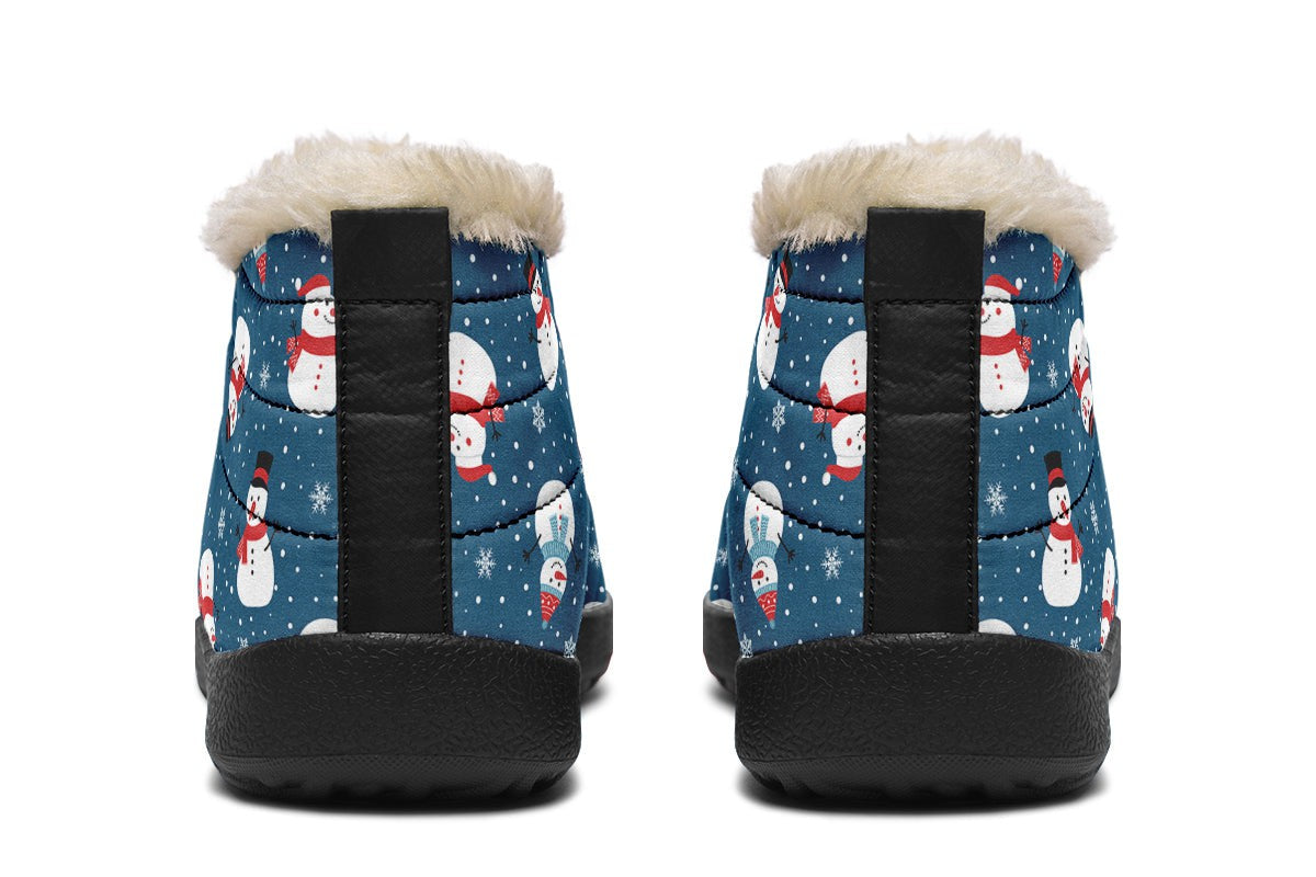 Snowman And Snowflakes