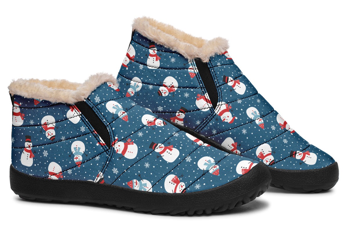 Snowman And Snowflakes