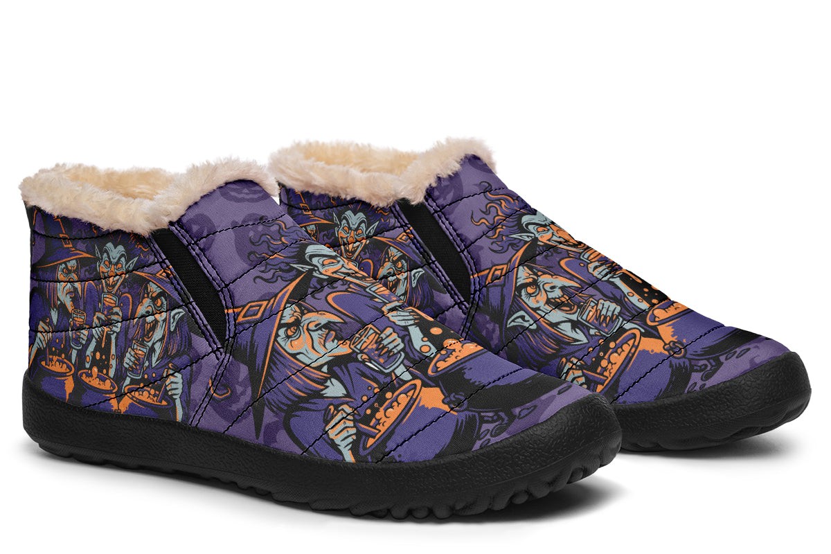 Three Witches Brewing Potions