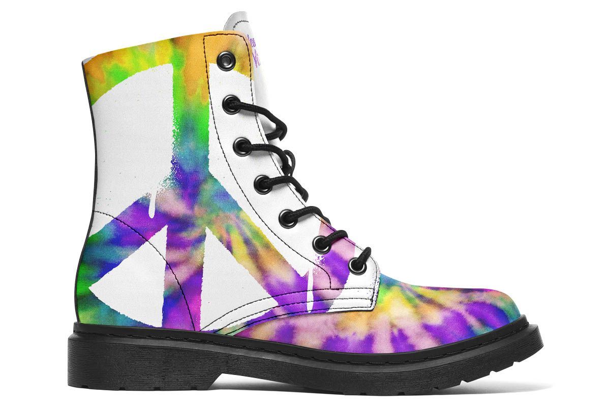 Peaceful Tie Dye White Purple