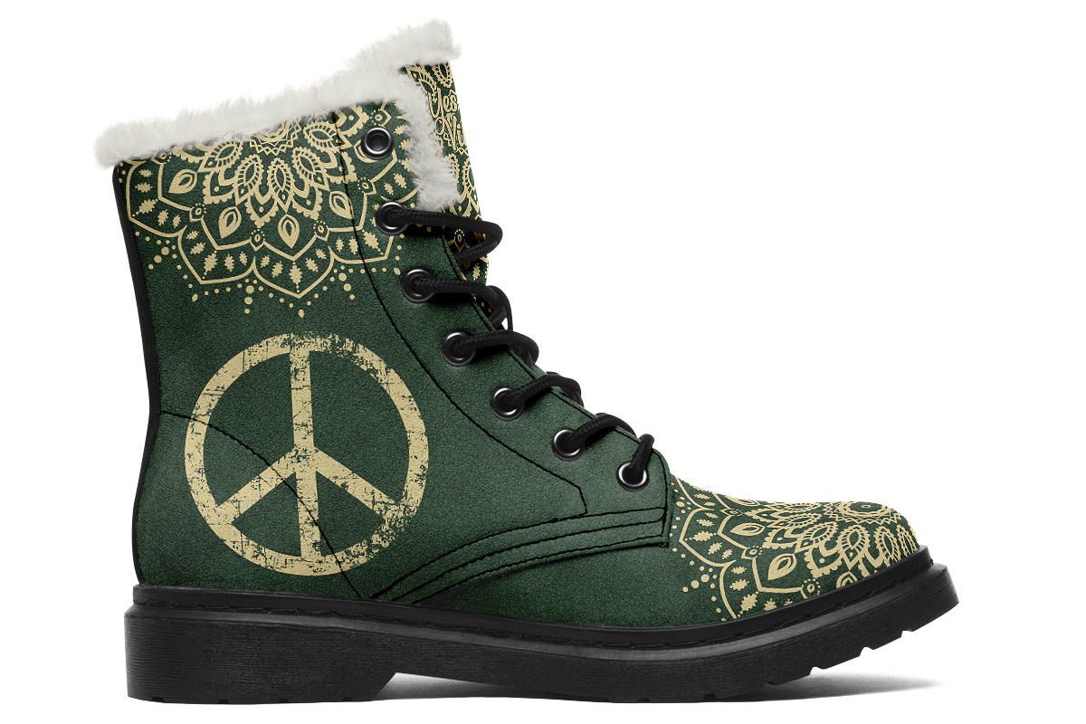 Peace Sign Mandala Green