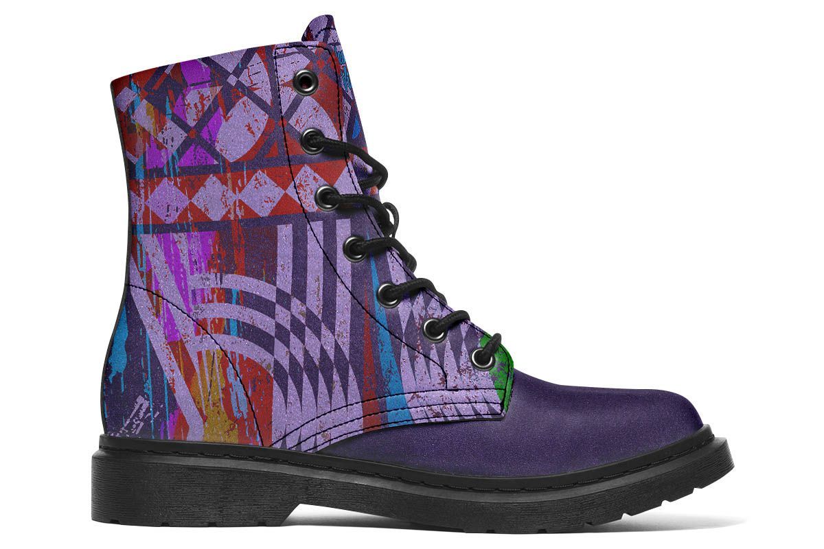 Retro Bohemian Purple Leather