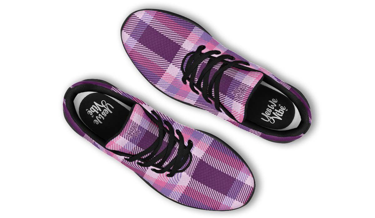 Gridded Pattern Purple