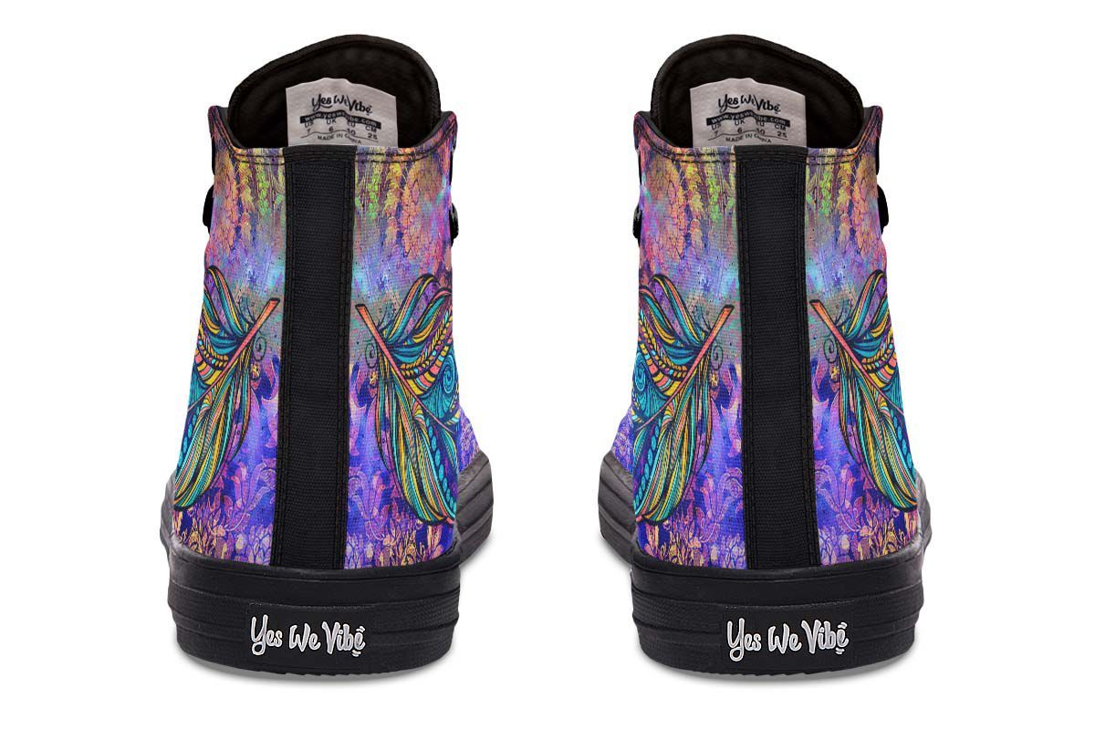 Spiritual Feather High Tops