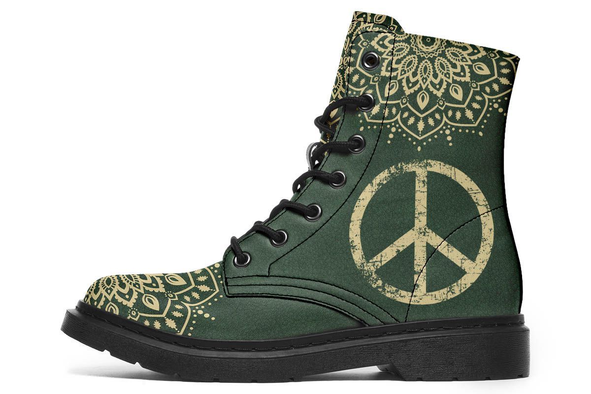 Peace Sign Mandala Green