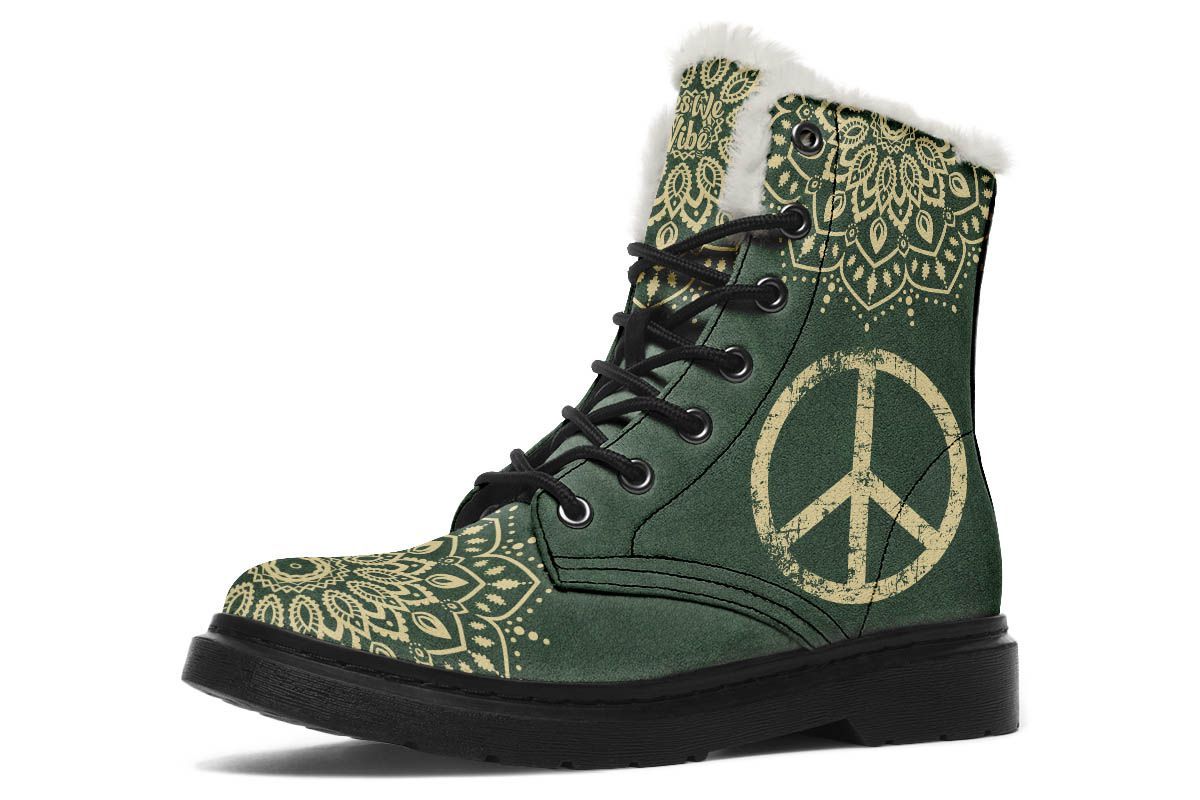 Peace Sign Mandala Green