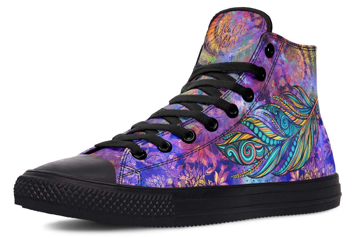 Spiritual Feather High Tops