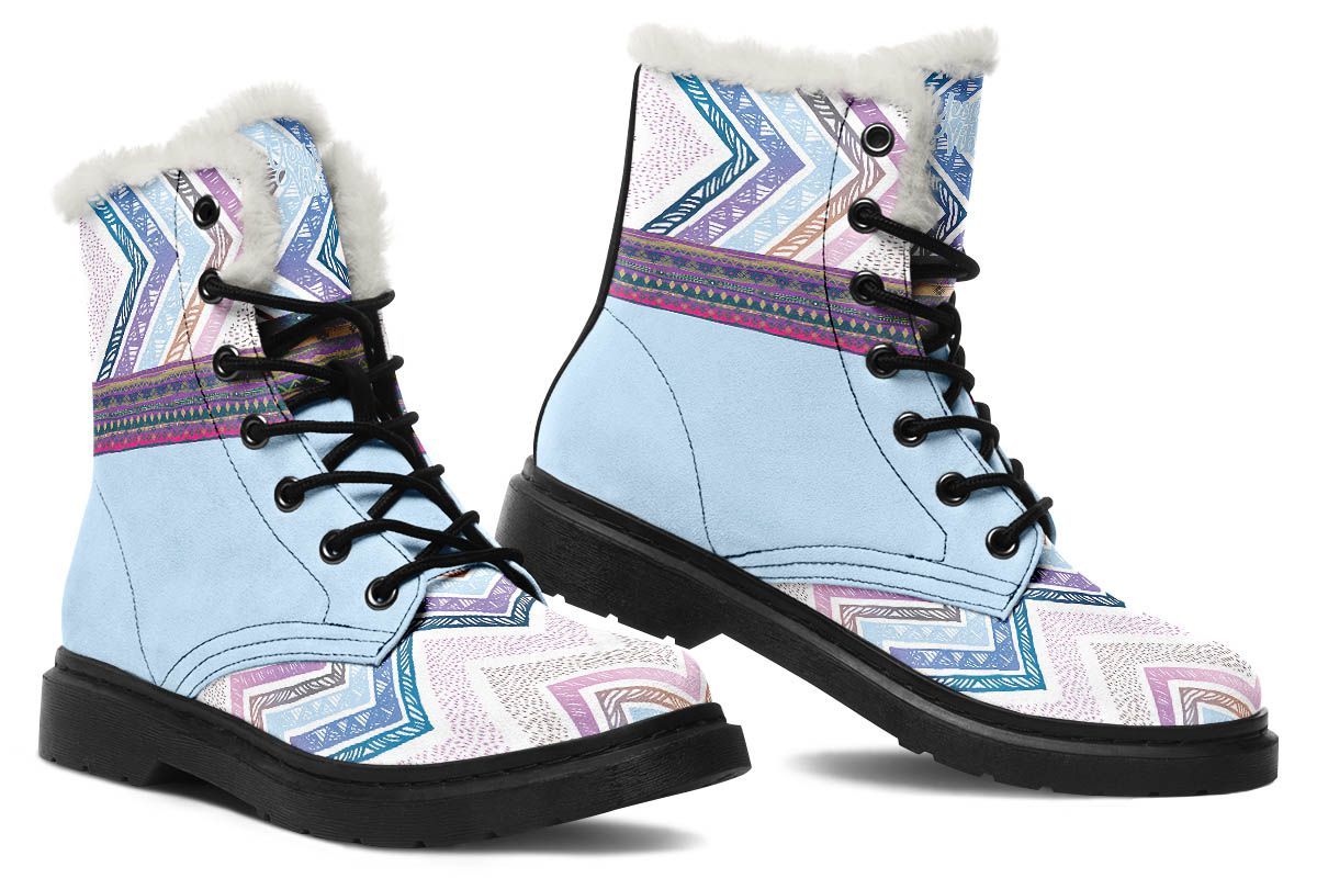 Boho Pattern White Sky