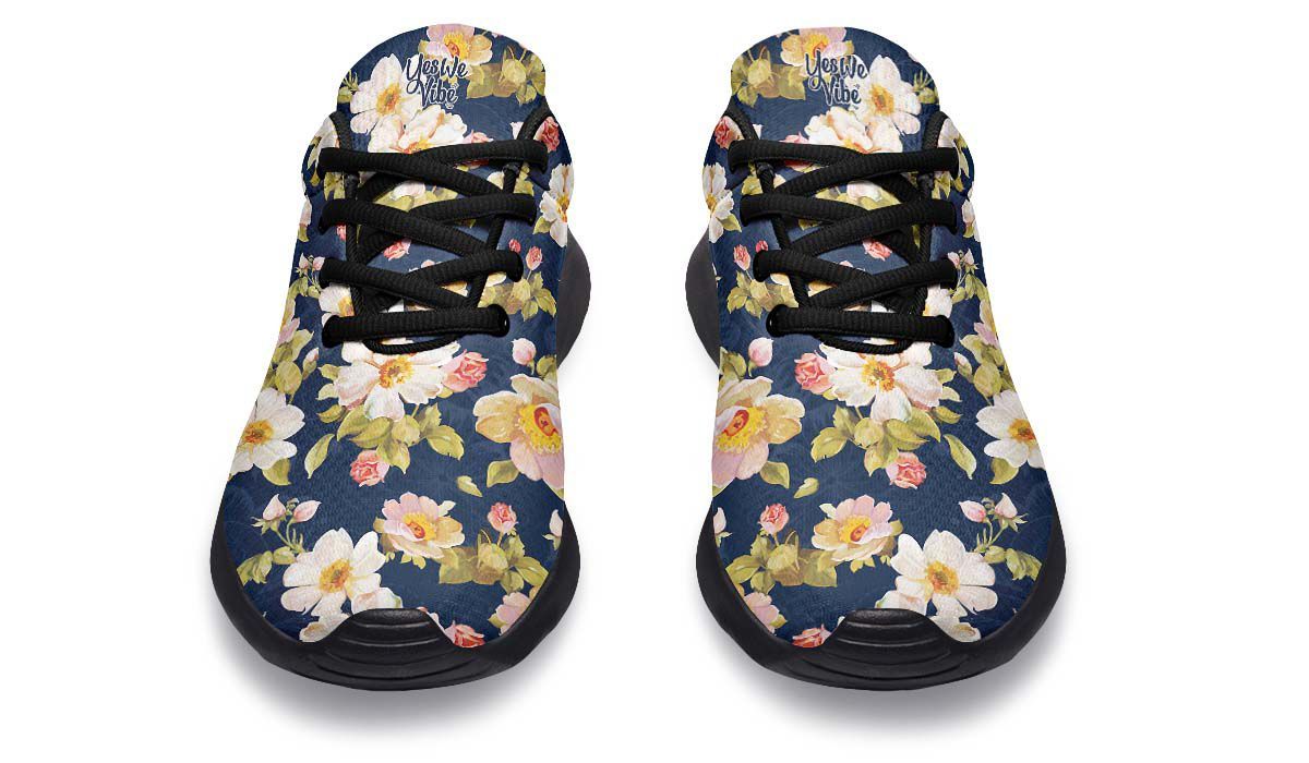 Navy And Flowers