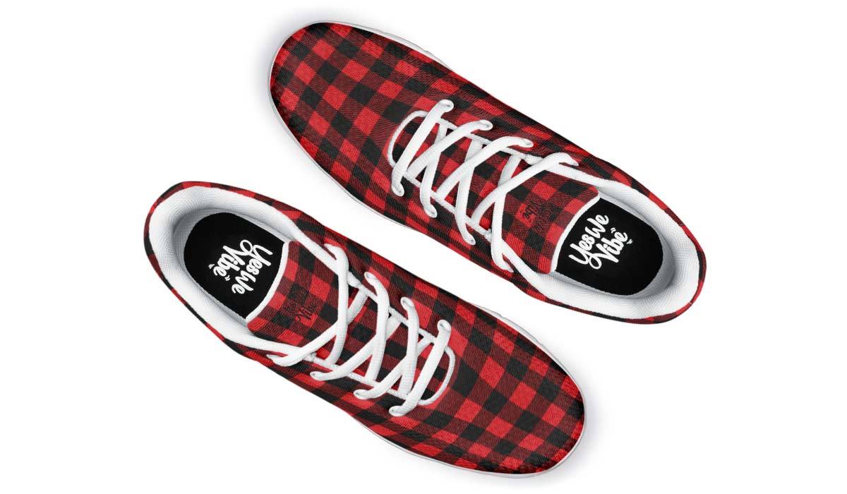 Checkered Black And Red