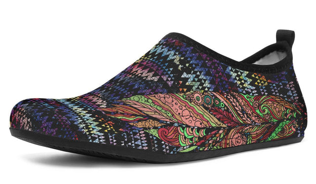 Colorful Feather With Patterns