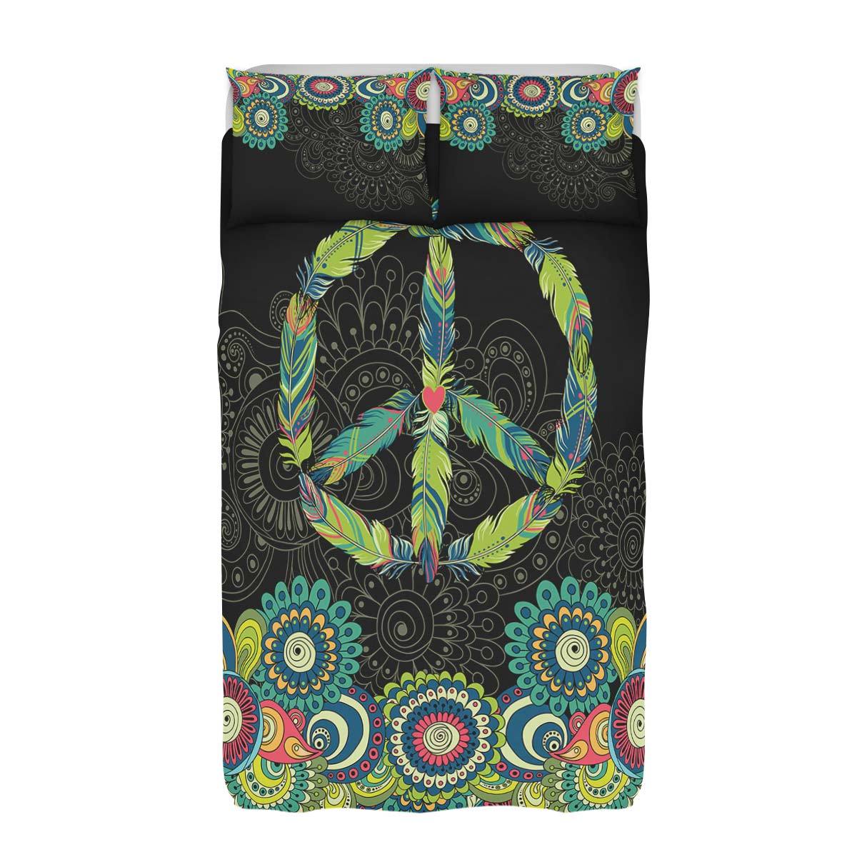 Peace Mandala Black