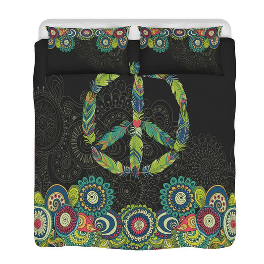 Peace Mandala Black