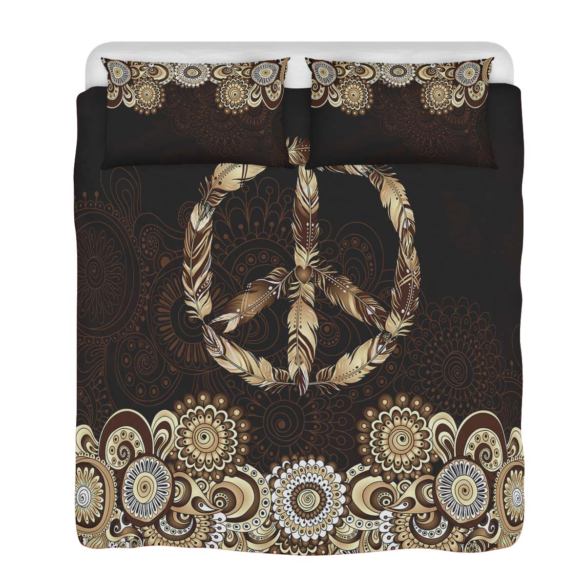 Peace Mandala Dark Brown